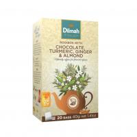 Чай травяной Dilmah Chocolate Turmeric Ginger & Almond, пакетики 20x1.5гр.