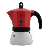 Гейзерная кофеварка Bialetti Moka Induction Red (6 порций)