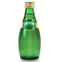 Perrier вода минеральная газированная, стекло, 0.33 л