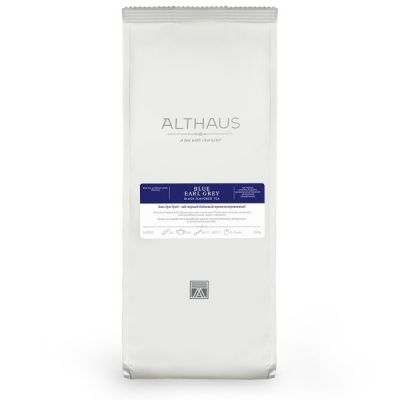 Чай черный Althaus Blue Earl Grey ароматизированный листовой, 250гр